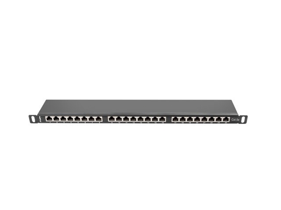 Picture of LANBERG PATCH PANEL 24 PORT 0.5U CAT.5E FTP BLACK