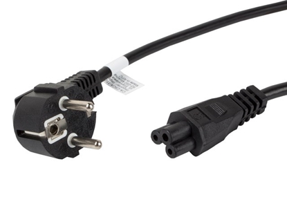 Изображение Lanberg power cable for laptop cee 7/7->c5 ca-c5ca-11cc-0018-bk