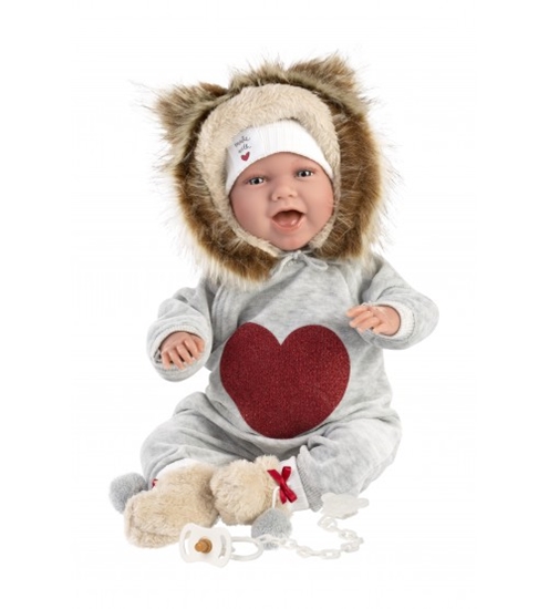 Picture of Lelle zīdainis puika Mimi 42 cm (raud, runā, ar mānekli, mīkstais ķermenis, lokas rokas un kājas) Spānija LL74046