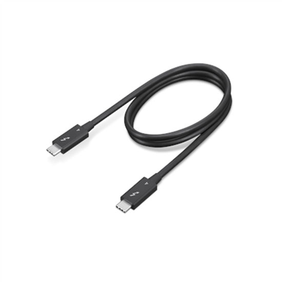 Изображение Lenovo 4X91K16968 Thunderbolt cable 0.7 m 40 Gbit/s Black