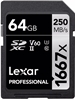 Picture of Lexar memory card SDXC 64GB Professional 1667x U3 V60 250MB/s