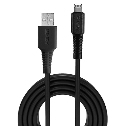 Picture of Lindy 1m USB to Lightning Cable black