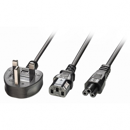 Picture of Lindy 2.5m UK 3 Pin to C13&C5 Mains Cable