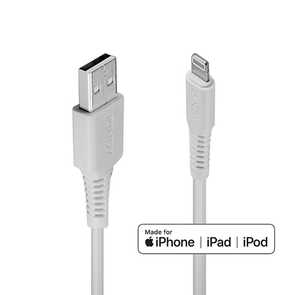 Изображение Lindy 3m USB to Lightning Cable white