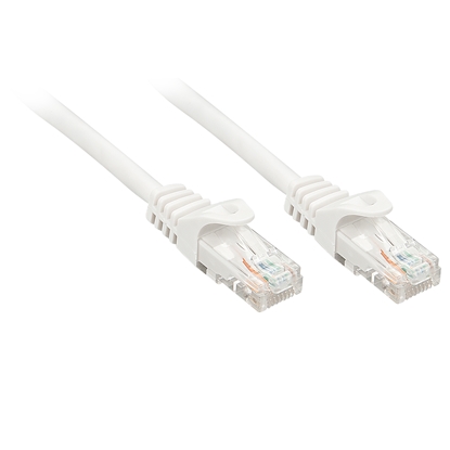 Attēls no Lindy Rj45/Rj45 Cat6 2m networking cable White U/UTP (UTP)