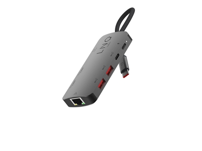 Picture of LINQ byELEMENTS LQ48022 - 8in1 Pro Studio USB-C 10Gbps Multiport Hub with PD, 8K HDMI and 2.5Gbe Ethernet