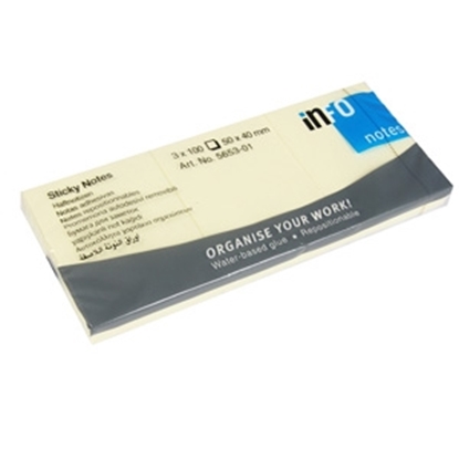 Picture of Līmlapiņas Global Notes 50x40mm dzeltenas