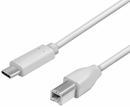 Picture of Kabel USB LogiLink USB-C - USB-B 2 m Szary (CU0161)