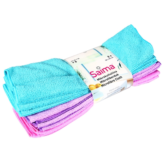 Picture of Lupatiņas Saima mikrofibras 30x30cm 8gab