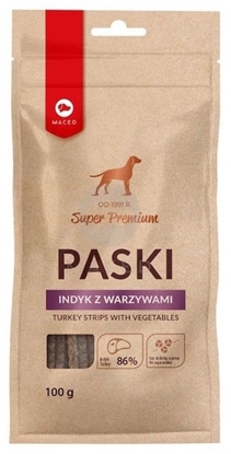 Изображение MACED Turkey strips with vegetables - Dog treat - 100g