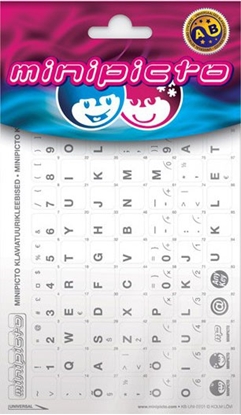 Изображение Minipicto keyboard sticker EST KB-UNI-EE01-WHTLTGRY, white/gray