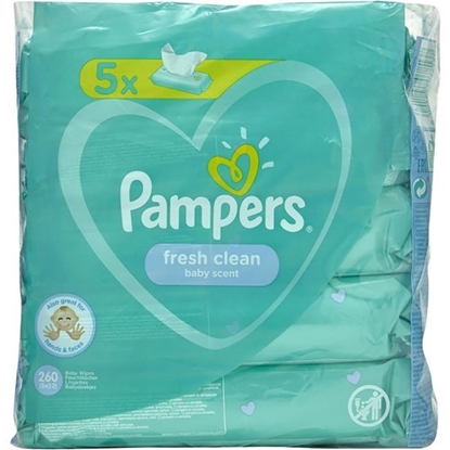Picture of Mitrās salvetes Pampers Fresh Clean 5x52gab.