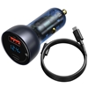 Изображение Baseus Particular Digital Car Charger + USB-C Cable / QC+PPS / 65W / 1m / 100W