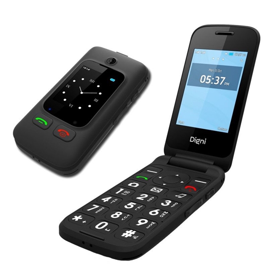 Picture of Telefon komórkowy Estar Digni Flip by eSTAR Clamshell Phone 2.4''+ 1.77" Juodas