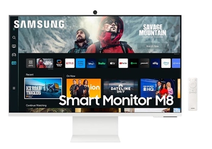 Изображение Samsung Smart Monitor M8 LS32CM801UUXDU computer monitor 81.3 cm (32") 3840 x 2160 pixels 4K Ultra HD LCD White
