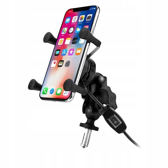 Picture of MOTORBIKE PHONE HOLDER FREEDCONN MC7W WITH INDUCTIVE CHARGER