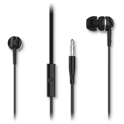 Изображение Motorola Headphones Earbuds 105 Built-in microphone, In-ear, 3.5 mm plug, Black