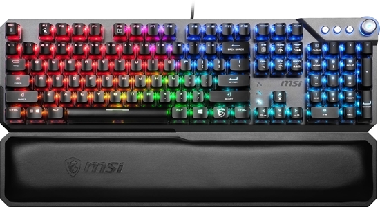 Picture of MSI VIGOR GK71 SONIC BLUE US keyboard USB QWERTY US International Black