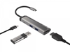 Picture of NATEC Fowler Slim Wired USB 3.2 Gen 1 (3.1 Gen 1) Type-C Black, Chrome