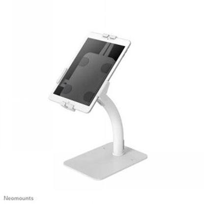 Attēls no NEOMOUNTS BY NEWSTAR DS15-625WH1 TILT- & ROTATABLE COUNTERTOP TABLET HOLDER FOR 7,9-11" TABLETS - WH