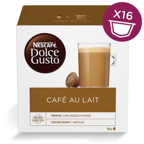 Picture of Nescafe Dolce Gusto Cafe Au Lait Coffee, 16 capsules
