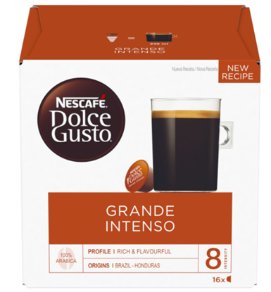 Picture of Nescafe Dolce Gusto Grande Intenso coffee 16 capsules per box