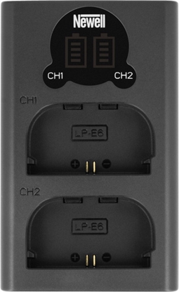 Picture of Newell charger DL-USB-C Dual Channel Canon LP-E6