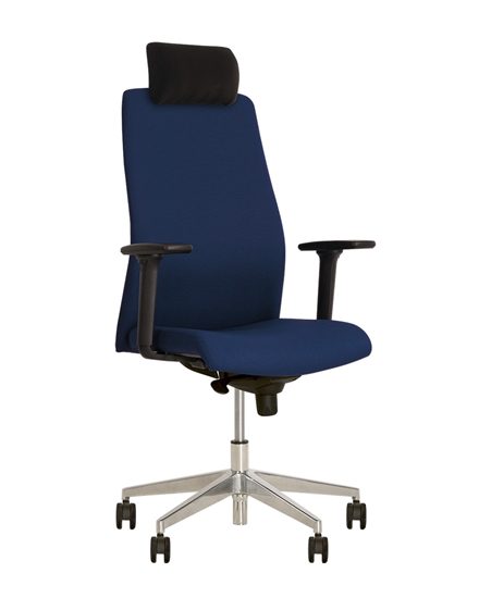 Изображение NOWY STYL Ergonomisks biroja krēsls   SOLO R STEEL ES AL70 ar galvas balstu, melns