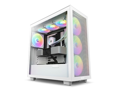 Picture of Case|NZXT|H7 Flow RGB|MidiTower|Not included|ATX|MicroATX|MiniITX|Colour White|CM-H71FW-R1
