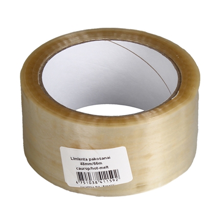 Attēls no Pakošanas līmlenta 48mm*66m, caurspīdīga, hot-melt