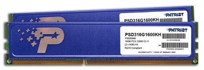 Attēls no Pamięć serwerowa Patriot PATRIOT DDR3 2x8GB SIGNATURE 1600MHz PSD316G1600KH