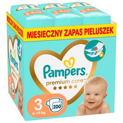 Picture of Pampers Premium Protection 81629463 Size 3, Nappy x200, 5kg-9kg