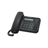 Picture of Panasonic | Corded | KX-TS560FXB | Built-in display | Caller ID | Black | 190 X 196 X 95 mm | Phonebook capacity 50 entries | 588 g