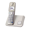 Изображение Panasonic | Cordless | KX-TGE210FXN | Built-in display | Caller ID | Champagne | Conference call | Phonebook capacity 150 entries | Speakerphone
