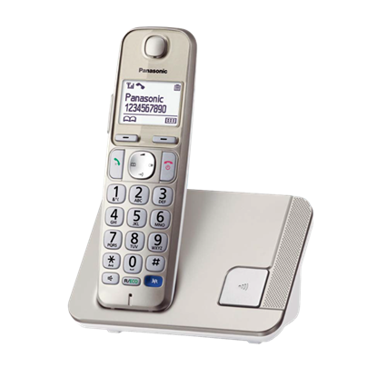 Picture of Panasonic | Cordless | KX-TGE210FXN | Built-in display | Caller ID | Champagne | Conference call | Phonebook capacity 150 entries | Speakerphone