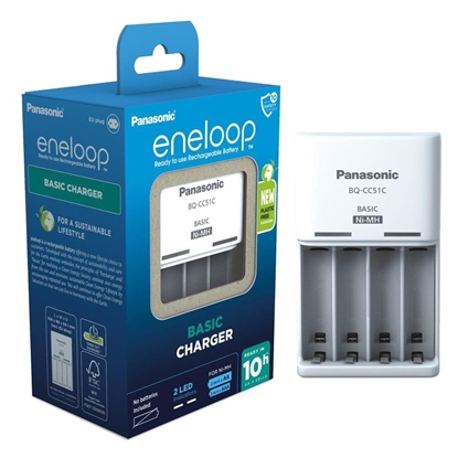 Picture of Panasonic Eneloop Batteries Charger + 4x AAA 800 mAh
