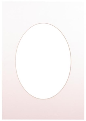 Picture of Passepartout 15x21, soft white oval
