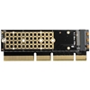 Изображение PCEM2-1U Adapter wewnętrzny PCIe x16/x8/x4, M.2 NVMe M-key slot, 1U