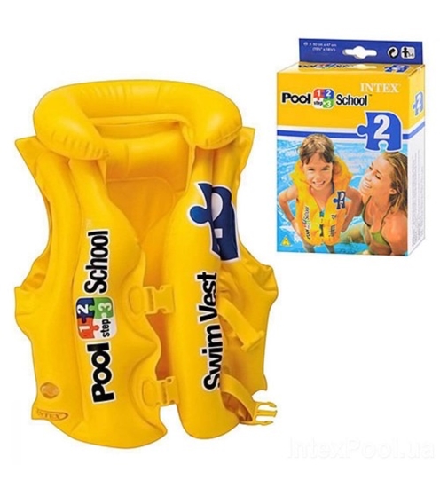 Picture of Peldveste piepušāma Dzeltenā 50x48 cm 3-6 gadiem 58660