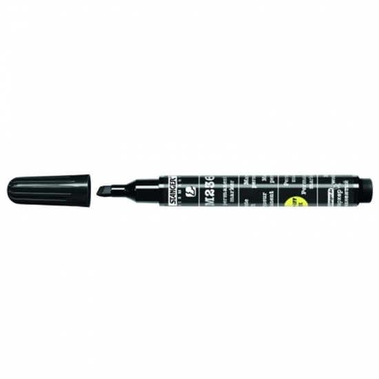 Picture of Permanent marker STANGER M236, 1-4 mm, Chisel tip, Black 1213-505 1 pcs.