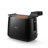Picture of Philips Daily Collection Toaster HD2583/90, Plastic, 2-slot, bun warmer, sandwich rack, black