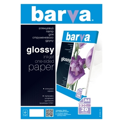 Picture of Photo paper Barva Glossy 230 g/m², A4, 20 sheets