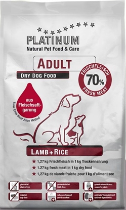 Attēls no PLATINUM Adult Lamb + Rice - dry dog food - 5 kg