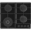 Изображение Gorenje | GTW641EB | Hob | Gas on glass | Number of burners/cooking zones 4 | Rotary knobs | Black