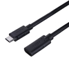 Изображение Przedłużacz USB-C 3.1 10Gbps; 4K; PD 100W; M/F; 1m; C14086BK-1M 