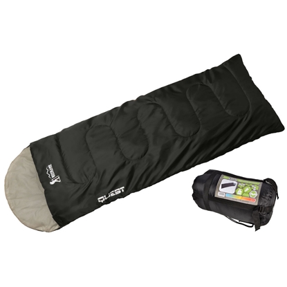 Изображение Quest Quilt ceļojumu guļammaiss 210 x 70 cm melns