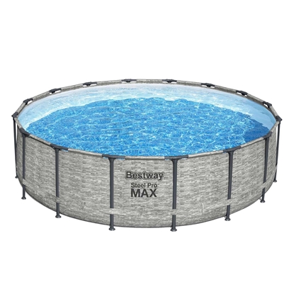 Picture of Rack pool BESTWAY 5618Y Steel Pro MAX 18' 5.49 X 1.22 m 11 in 1 Round Grey