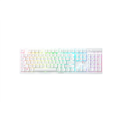 Picture of Razer | Optical Gaming Keyboard | Deathstalker V2 Pro | Gaming keyboard | RGB LED light | US | Wireless | White | Purple Switch | Wireless connection