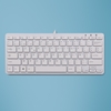 Изображение R-Go Tools Compact R-Go ergonomic keyboard AZERTY (BE), wired, white