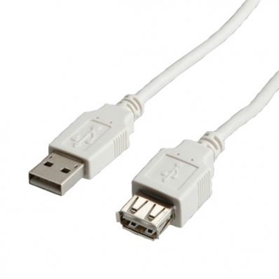 Picture of ROLINE USB 2.0 Cable, Type A-A, M - F 3m